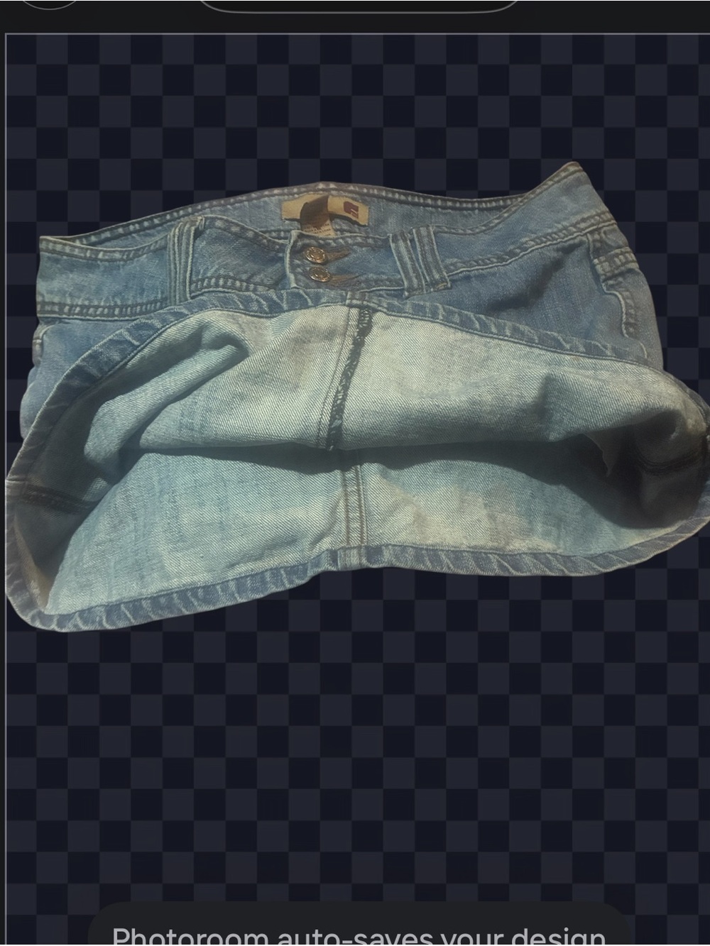 VTG Y2K Twentyone Forever 21 Low Rise Denim Mini Skirt Size L - Picture 3 of 9